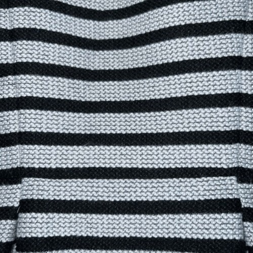 EXPRESS Textured Skater Dress Stripe Mini Quarter Zip Black‎ NWOT  Size 6 - Picture 6 of 7